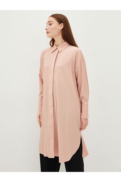 LC Waikiki Tunica de dama oversize - guler camasa, uni, maneca lunga