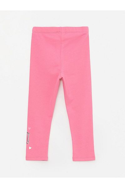 LC Waikiki Unicorn Printed Baby Girl Tights with Elastic Waist