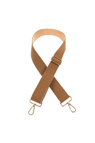 Miaju Milky Coffee Color, 165 cm Length, Gold Metal Accessories, Shoulder Str...
