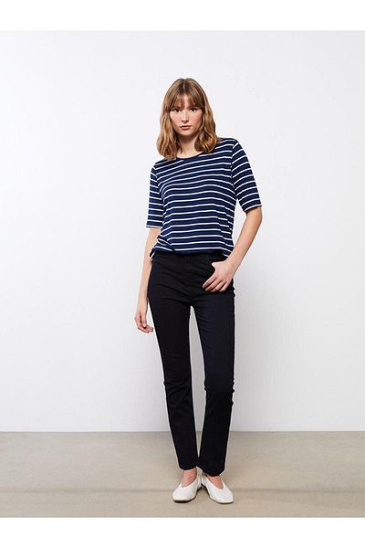 LC Waikiki LCWAIKIKI Pantaloni de damă slim cu talie înaltă