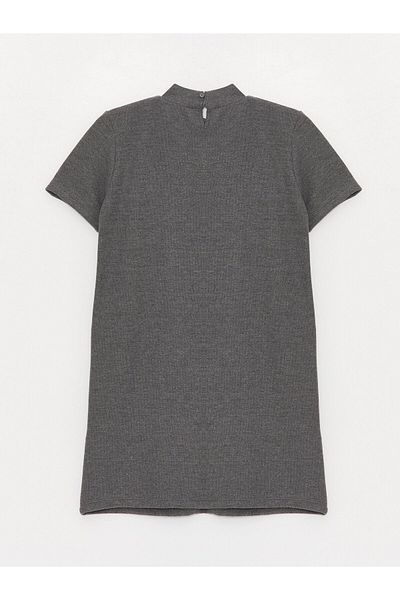 LC Waikiki Women's Dress - Crew Neck, Straight Cut, Short Sleeve