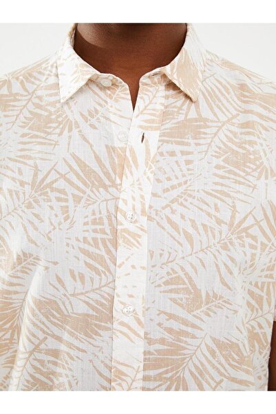 LC Waikiki Cămașă pentru bărbați din popelin cu mânecă scurtă, ocazională, slim fit