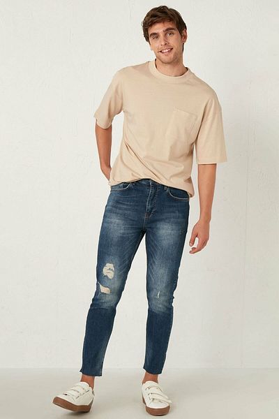 LC Waikiki Ανδρικό Dark Rodeo Jean 0WHE35Z8
