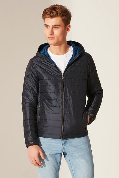 LC Waikiki Ανδρικό παλτό Navy Blue 0SP261Z8
