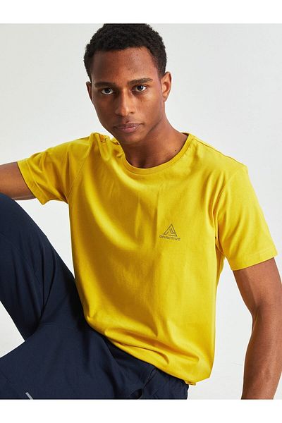 LC Waikiki Ανδρικό αθλητικό μπλουζάκι με στάμπα - Crew Neck, κοντομάνικο
