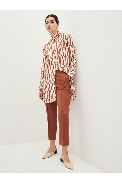 LC Waikiki Zipper Waist Standard Fit Straight Pocket Detailed Women's Trousers