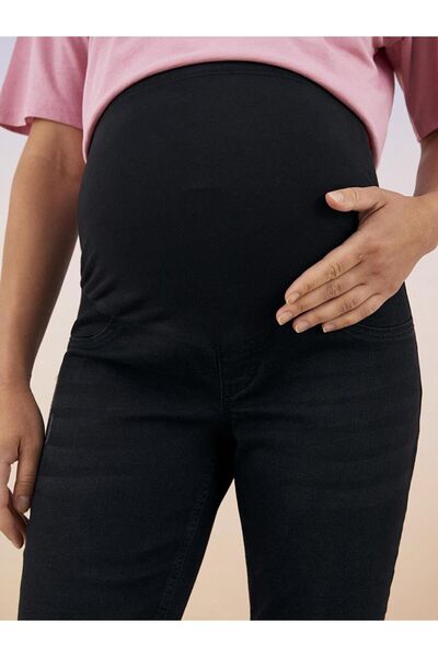 LC Waikiki LCWAIKIKI Maternity Abdominal Paneled Slim Mom Ripped Detail Maternity Rodeo Jean Trousers