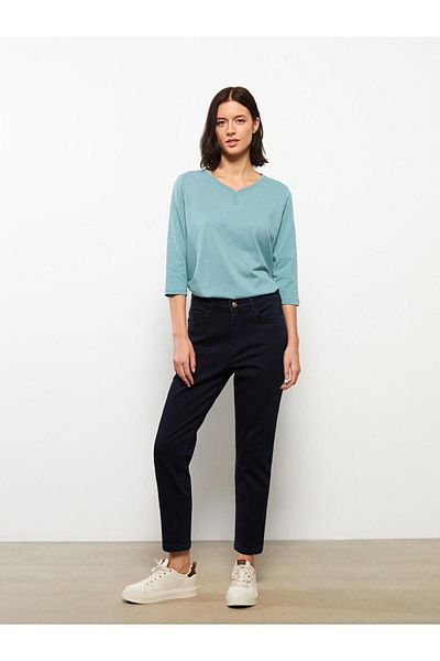 LC Waikiki Pantaloni drepți pentru femei LCWAIKIKI Basic Slim Fit