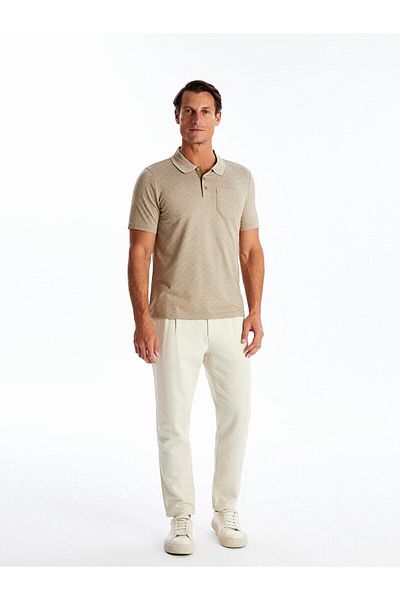 LC Waikiki LCWAIKIKI - Men's Polo Collar Print Short Sleeve T-Shirt