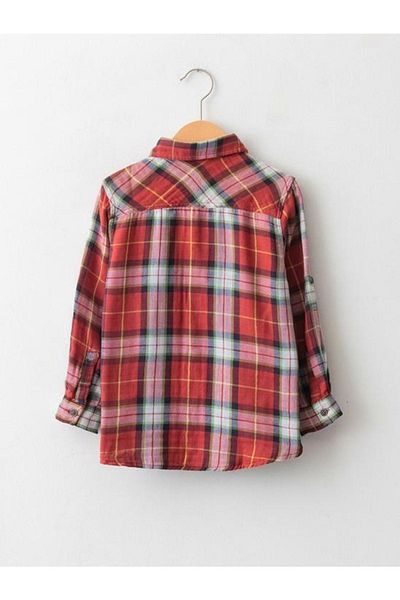 LC Waikiki Boy's Plaid Long Sleeve Shirt