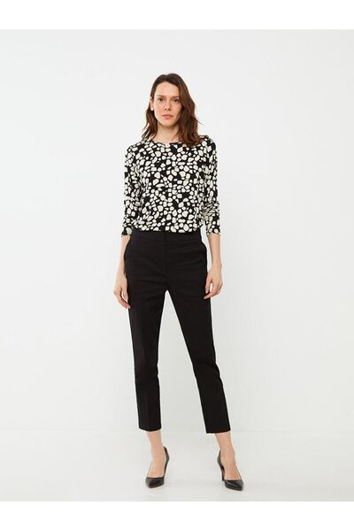 LC Waikiki Dámské kalhoty LCWAIKIKI Basic Slim Fit