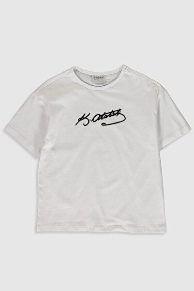 LC Waikiki Girl's Optical White E5X T-Shirt