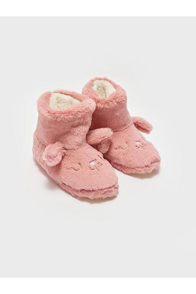 LC Waikiki LCW STEPS Plush Girl's Home Boots with Embroidery Detail