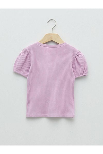 LC Waikiki Tricou de bază pentru fetiță, cu mânecă scurtă, cu decolteu rotund pentru bebeluși