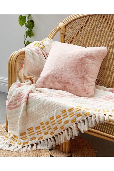 sevaradekor Husă de pernă de pluș Dusty Rose