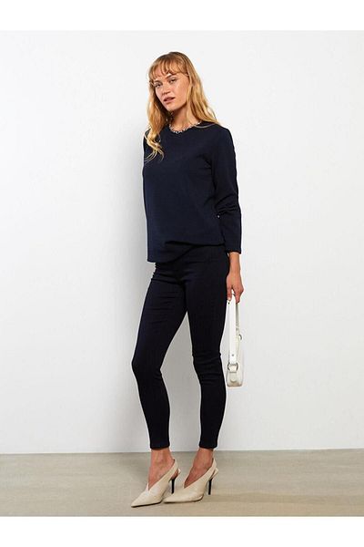LC Waikiki Pantaloni drepți pentru femei LCWAIKIKI Basic Slim Fit