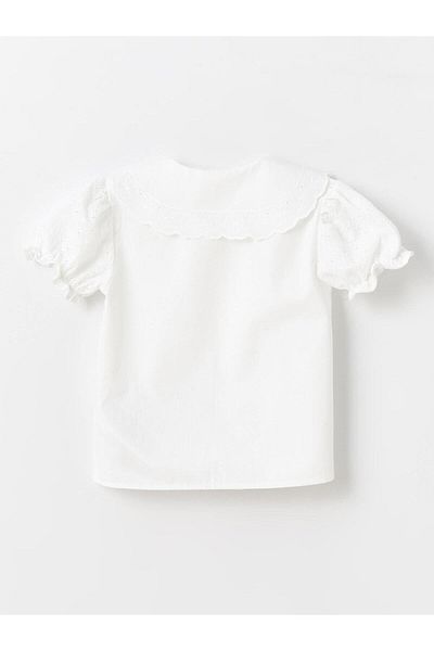 LC Waikiki Baby Collar Short Sleeve Baby Girl Shirt (S4)