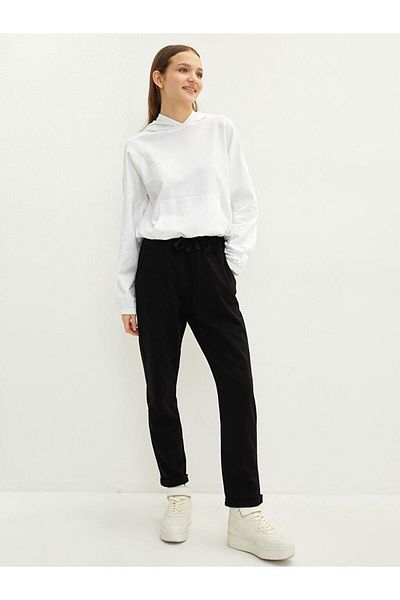 LC Waikiki Pantaloni de trening drepti cu talie elastică LCW Casual pentru femei
