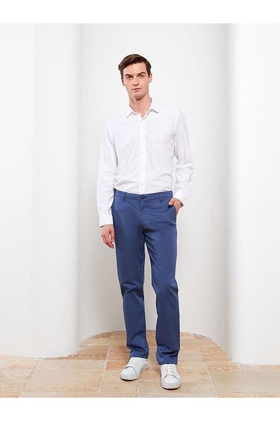 LC Waikiki Pantaloni chino pentru bărbați din Gabardine LCWAIKIKI Classic Slim Fit