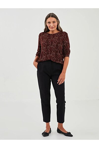 LC Waikiki Γυναικείο μακρυμάνικο μπλουζάκι Grace Crew λαιμόκοψη