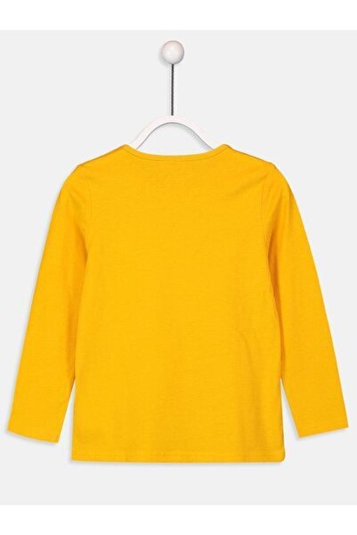 LC Waikiki Bisiklet Yaka Basic Uzun Kollu Kız Çocuk T-shirt