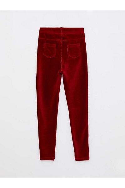 LC Waikiki LCW Kids Basic Velvet Girl's Tights with Elastic Waist