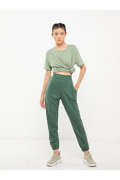 LC Waikiki Pantaloni de sport Jogger pentru femei LCW Active cu talie elastică