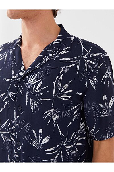 LC Waikiki LCW Чоловіча сорочка - Casual Regular Fit, короткий рукав, з візерунком