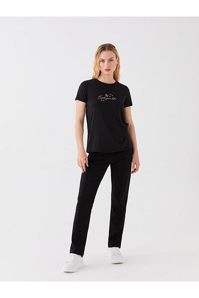 LC Waikiki LCWAIKIKI Basic γυναικεία ελαστική μέση μονόχρωμη φούτερ