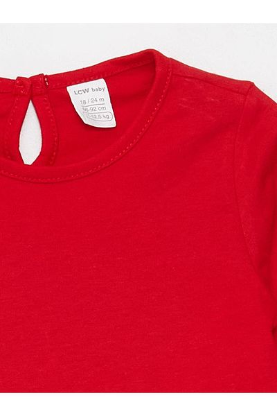 LC Waikiki LCW baby Crew Neck Basic Baby Girl T-Shirt