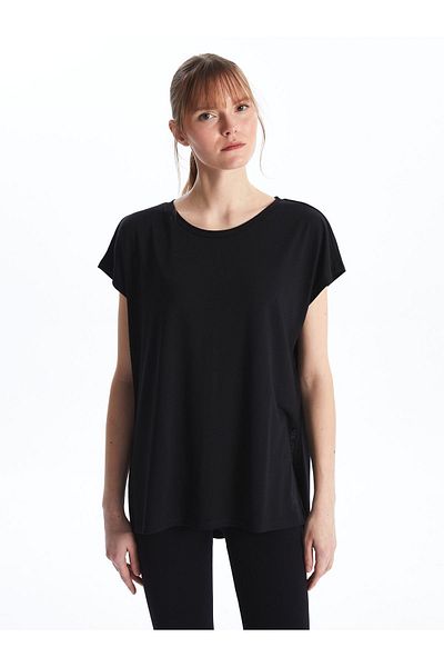 LC Waikiki Oversize Women's T-Shirt - Crew Neck, Straight Cut, Short Sleeve