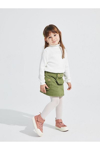 LC Waikiki LCW baby Basic Baby Girl Skirt and Pantyhose Pack of 2