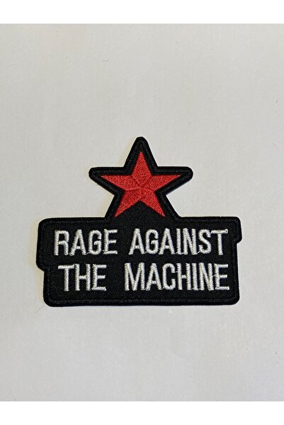 StüdyoÜmitTişört الغضب ضد الآلة - رقعة النجمة الحمراء، رقعة الحجاب/المعطف/الجينز