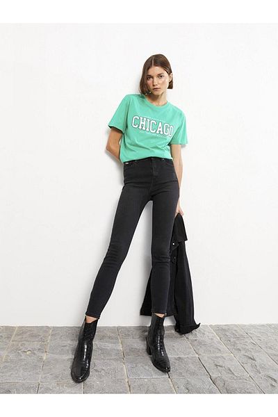 LC Waikiki Γυναικείο τζιν παντελόνι LCW Jeans ψηλόμεσο Super Skinny Fit