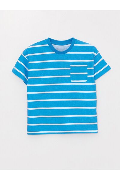LC Waikiki Striped Crew Neck Short Sleeve T-Shirt for Baby Boy