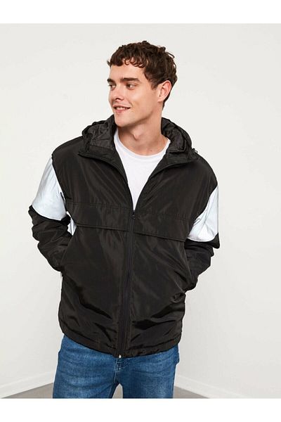 LC Waikiki Ανδρικό μαύρο παλτό Xside Collection