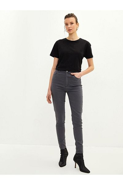 LC Waikiki Pantaloni de damă LCWAIKIKI Basic Skinny Fit cu detaliu de buzunar
