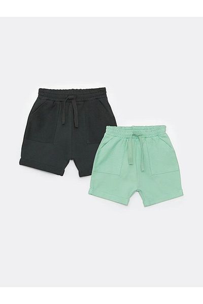 LC Waikiki Lcw Baby Elastic Waist Baby Boy Shorts 2 Pieces