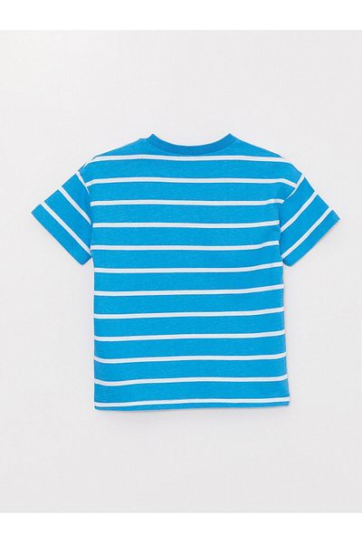 LC Waikiki Striped Crew Neck Short Sleeve T-Shirt for Baby Boy