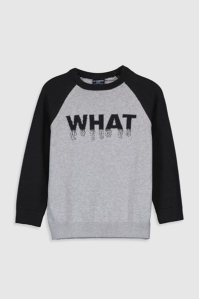 LC Waikiki Pulover Gri Melange Lal pentru băiat