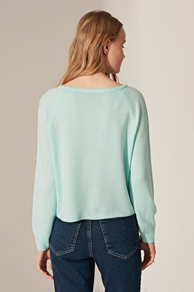 LC Waikiki Kadın Açık Suyeşili Kazak 0W7361Z8