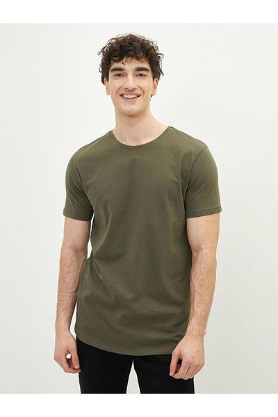 LC Waikiki Ανδρικό μπλουζάκι LCW Casual Crew με κοντό μανίκι, βασικό χτενισμένο βαμβάκι