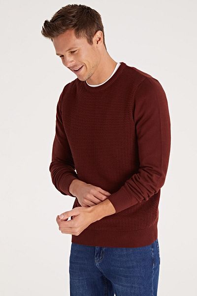 LC Waikiki Pulover roșu Claret pentru bărbați 9W3913Z8