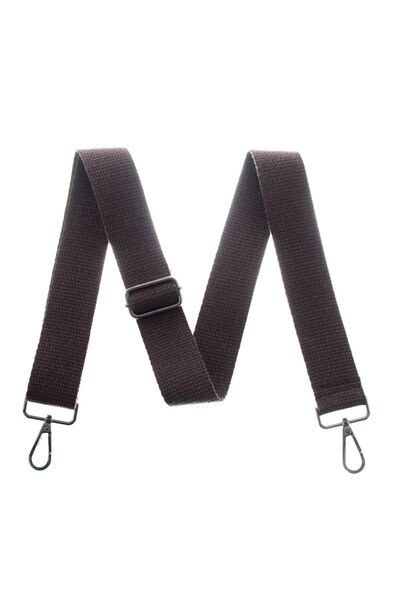 Miaju Dark Brown Black 125 Cm Shoulder Strap with Metal Accessories
