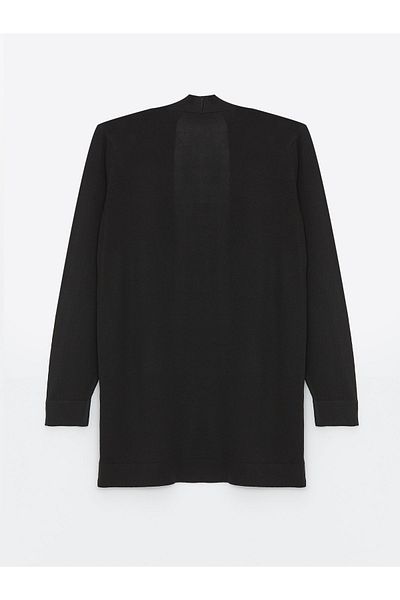 LC Waikiki Women's Knitwear Cardigan - Shawl Collar, Solid, Long Sleeve