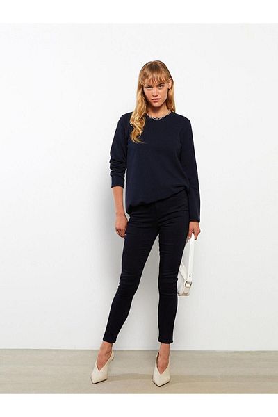 LC Waikiki Pantaloni drepți pentru femei LCWAIKIKI Basic Slim Fit
