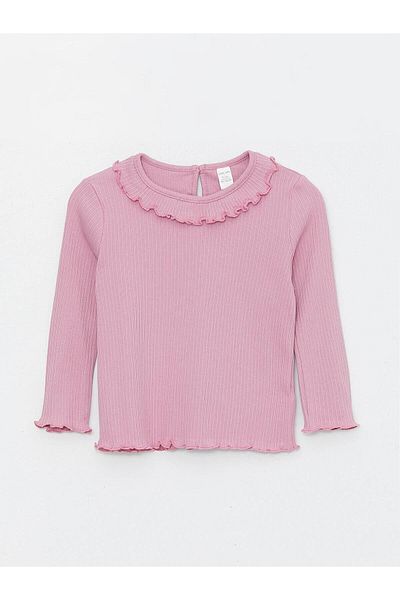 LC Waikiki LCW Baby - Long Sleeve Crew NecK Baby Girl T-shirt