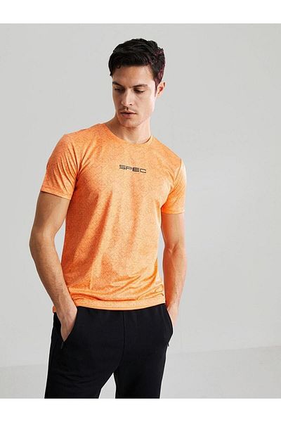 LC Waikiki Ανδρικό μπλουζάκι Active Sports με στάμπα - Crew Neck, κοντό μανίκι