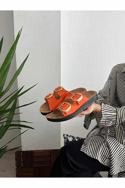 Behtah Kundura Γυναικείες παντόφλες New Season - Φαρδιές, διπλές πόρπες, ελαφριές και κομψές καθημερινές εσωτερικές κατοικίες επισκεπτών