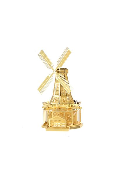 soico Netherlands Windmill Gold Color Model Metal Model Kit